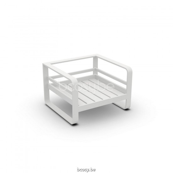 Jati Kebon Reno Canapé 1 place Aluminium blanc mat.