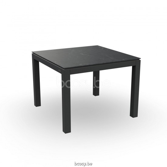 Jati Kebon Danli Table de jardin Aluminium anthracite mat Dessus de table Céramique Graphite grey.