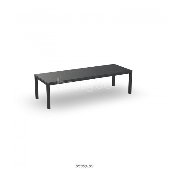 Jati Kebon Danli Table de jardin Aluminium anthracite mat Dessus de table Céramique Graphite grey.