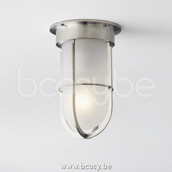 Tekna Nautic DOCKLIGHT CEILING-laiton nickelé poli-verre clair.