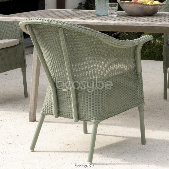 Vincent Sheppard Monte Carlo Tuinarmstoelen Dusty Green Lloyd Loom.