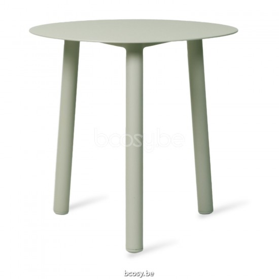 Vincent Sheppard Table d'appoint Lilo Lilo Rond Table d'appoint ronde de jardin Cadre en Aluminium Vert Sauge.