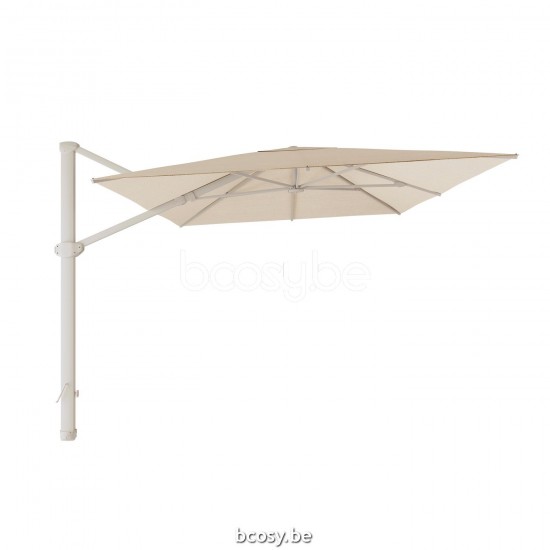 Jardinico LIMA 300x400 Rechteckiger Freiarmschirm Leinen Mast Stoff Latte Sunbrella.