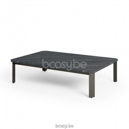 Jardinico MAUROO Rechteckiger Gartencouchtisch Anthrazit Ceramic Nero-Charcoal.