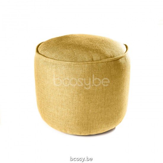 Jardinico POUFS BAY Round Pouf Footrest Ottoman Ø50x40H Small Honey.