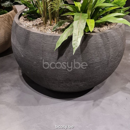  Jardinico TERRA Runder Pflanzentopf Und Blumentopf Für Draußen ø112x67H Cercio 112 Hoch Macchiato.