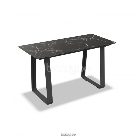 Jati Kebon Elko Stehtisch Aluminium anthrazit matt Tischplatte Keramik Black marble.