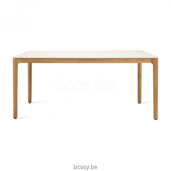 Vincent Sheppard ELKO Esstisch Elko Gartentisch 180x90 Rahmen aus Unbehandeltes Teakholz.