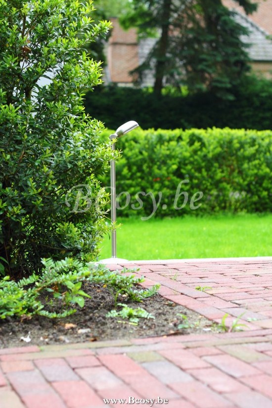 Authentage CHA101P75 CHARMOND Aussenstandleuchte lampe aussen Br. nickel Authentage Aussen Gartenbeleuchtung Leuchten Beleuchtung .