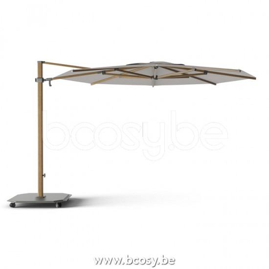 TUUCI OCEAN MASTER MAX SINGLE CANTILEVER ALUMA TEAK Ø350 Cantilever Parasol.