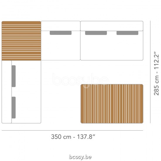 Jardinico MAUROO Concept 2 Blanc Et Teck.