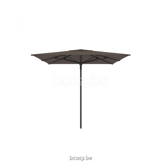 Jardinico AMALFI 250x250 Square Central Pole Centerpost Parasol Umbrella 2,5x2,5 Pole Mast Post Black Powder Coated Aluminium| Canopy-fabrics Walnut Sunbrella.