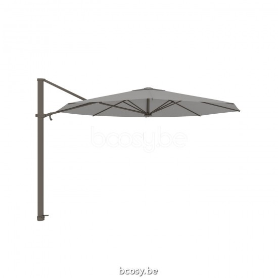 Jardinico ANTEGO 350XR Round Sidepost Cantilever Free Pole Mast Floating Parasol Ø3,5 Pole Mast Post lava| Canopy-fabrics Gris Nature Classic-Acryl solids.