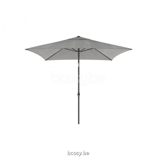 Jardinico MALIBU 240x240 Square Central Pole Centerpost Parasol Umbrella 2,4x2,4 Pole Mast Post Anthracite Powder Coated Aluminium| Canopy-fabrics Light Grey Olefin.