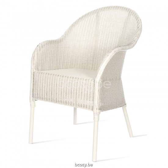 Vincent Sheppard Nice fauteuils de jardin avec accoudoirs Lloyd Loom Blanc pur.