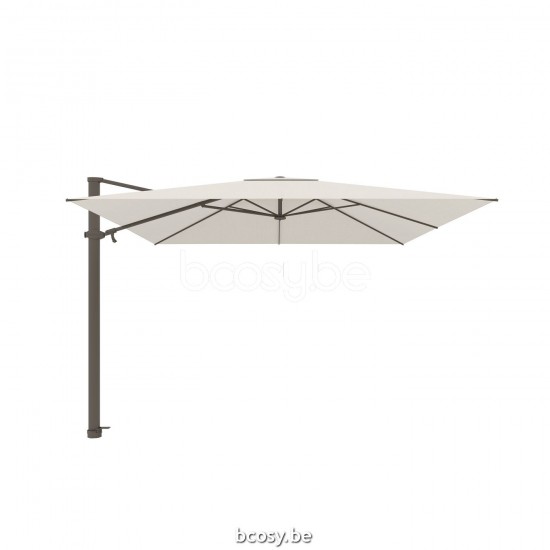 Jardinico ANTEGO 300x300 Parasol Ombrelle À Mât Libre Parasol Décentré Suspendu Deporté Pendant Flottant Carré 3x3 Mât lava| Toile-tissu Natural Classic-Acryl solids.