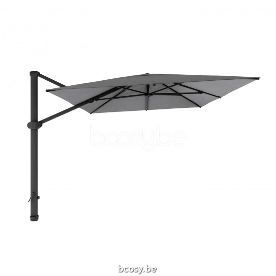 Jardinico LIMA 300x400 Parasol Ombrelle À Mât Libre Parasol Décentré Suspendu Deporté Pendant Flottant Rectangulaire 3x4 Mât Aluminium Thermolaqué En Noir Mat| Toile-tissu Steel Sunbrella.