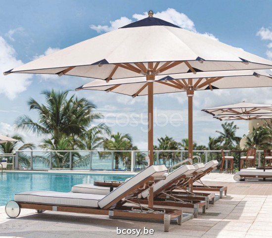 TUUCI centrale mast paal aluminium parasols.