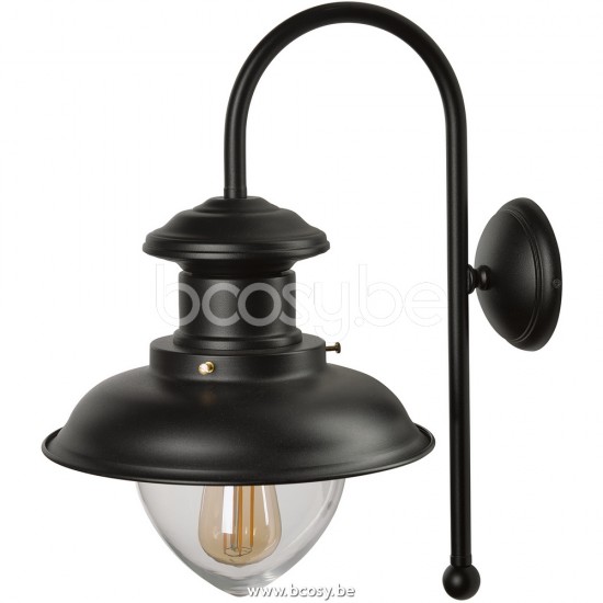 Marckdael wandlamp outdoor Billiardo-Biliardo Marckdael AL517-30-NE-OUT Billiardo zwart gepoederlakt wandlamp outdoor H 57cm VVD VDV Verlich.