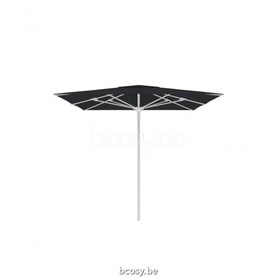  Jardinico AMALFI 250x250 Quadratischer Ampelschirm Mittelstocksonnenschirm Mittelstockschirm Teleskopschirm 2,5x2,5 Sonnenschirmmast Weiß Matt Pulverbeschichtetes Aluminium| Sonnenschirmbespannung-be.