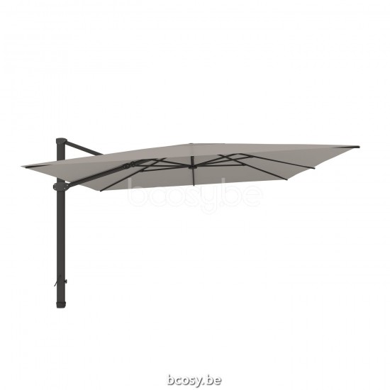 Jardinico LIMA 400x400 Quadratischer Freiarmsonnenschirm Freiarmschirm 4x4 Sonnenschirmmast Schwarz Matt Pulverbeschichtetes Aluminium| Sonnenschirmbespannung-bezug-tuch-stoff Cloud Sunbrella.