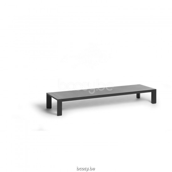 Diphano Metris coffee table S (180x50) Aluminium Lava Frame.