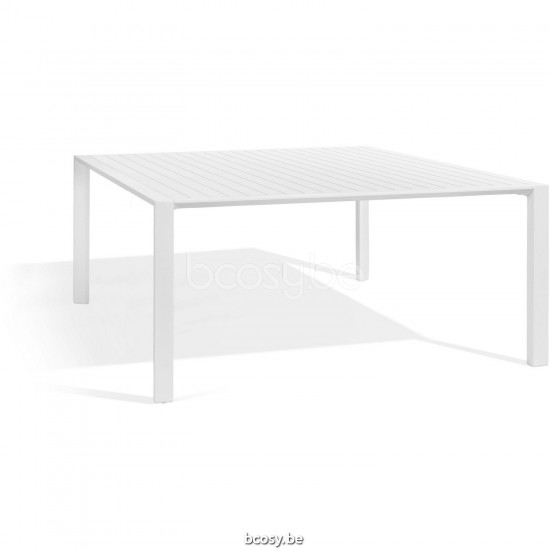 Diphano Metris dining table 160x160 Aluminium White Frame.