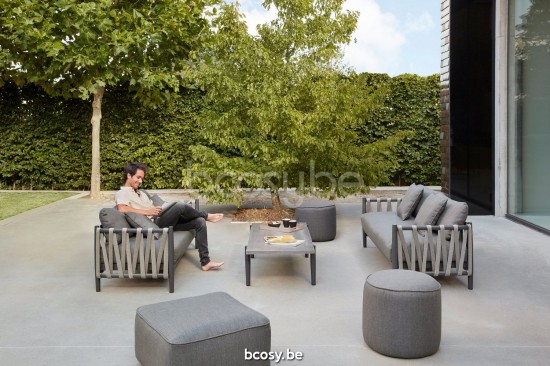 Diphano Switch Couchtisch S Keramik (140x62) Aluminium Lava Gestell Tischplatte Keramik Rust 11 mm auferlegt.