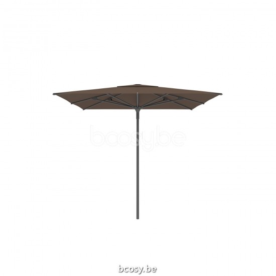 Jardinico AMALFI 250x250 Parasol À Mât Central Mât Antracite Toile Taupe Classic-Acryl solids.