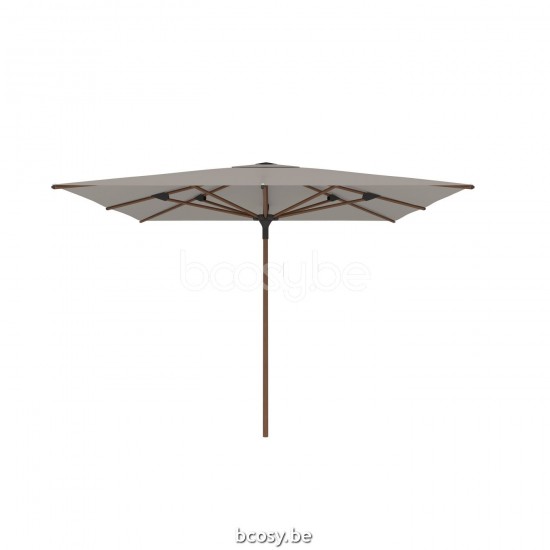 Jardinico AMALFI 300x300 Parasol À Mât Central Mât Teck Alu Toile Cloud Sunbrella.