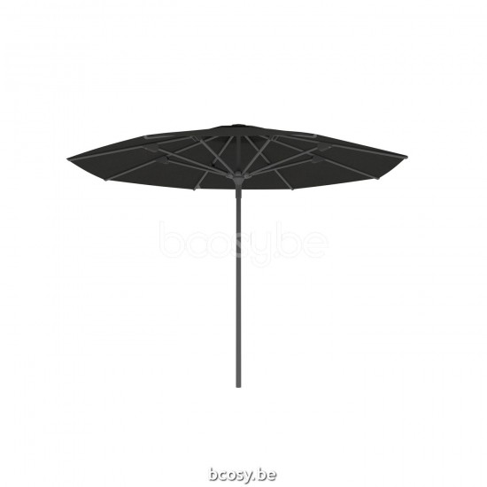 Jardinico AMALFI 300XR Parasol À Mât Central Mât Antracite Toile Black Classic-Acryl solids.