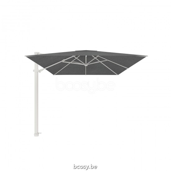 Jardinico ANTEGO 200x300 Parasol Deporté Mât Blanc Toile Steel Sunbrella.