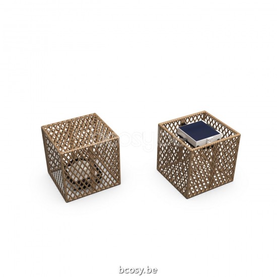 Jardinico SOLORE Vierkante Ledverlichting 25x25 Kleine Kubus Natural.