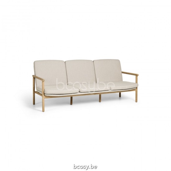 Jati Kebon Benoa Teak Sofa 3Seat Teak Natural Smooth Rope Linnen 14mm Full Weaving.