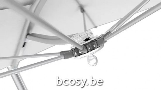 TUUCI vrijstaande zwevende aluminium parasols.