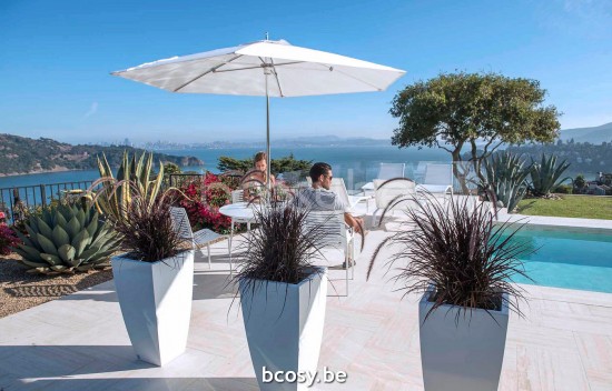 TUUCI centrale mast paal aluminium parasols.