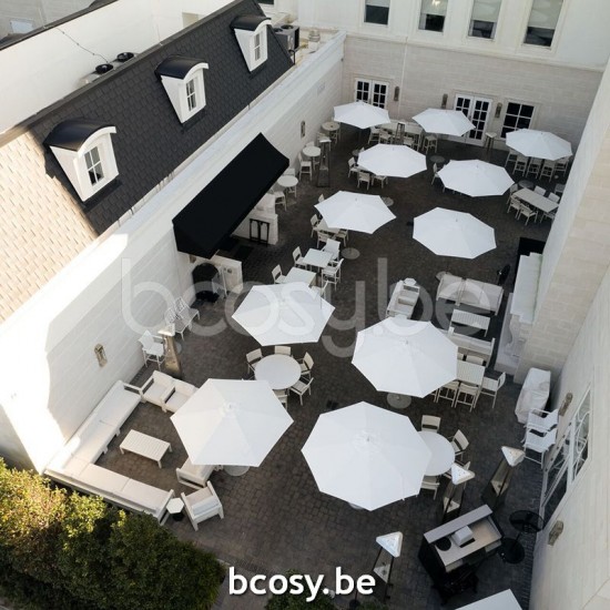 TUUCI centrale mast paal aluminium parasols.