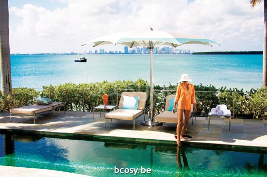 TUUCI Parasols droits à mât central en aluminium.