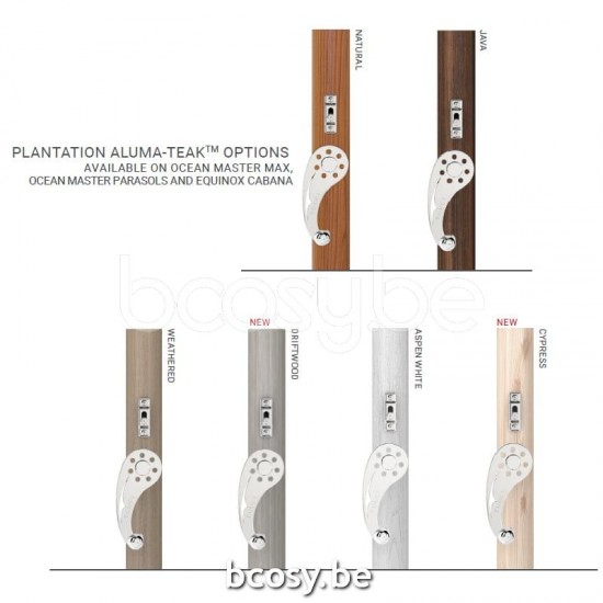 TUUCI vrijstaande zwevende aluminium parasols.