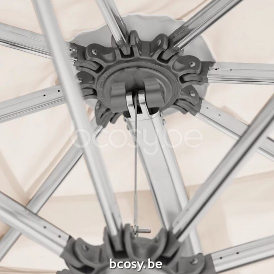 TUUCI Parasols suspendus deportés pendants décentrés à mât libre flottants en aluminium.