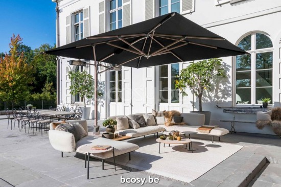 TUUCI Cantilever free pole Aluminium Umbrellas.