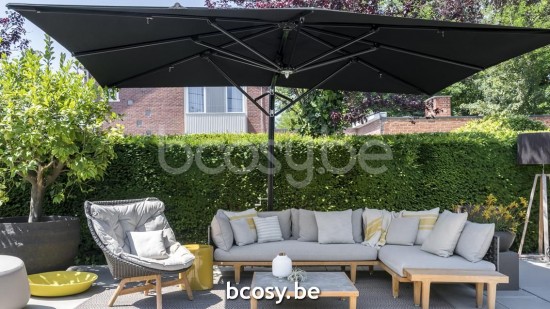 TUUCI Parasols suspendus deportés pendants décentrés à mât libre flottants en aluminium.