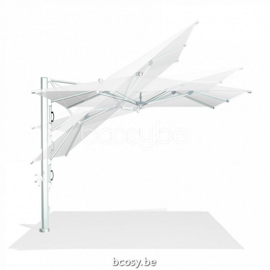 TUUCI Cantilever free pole Aluminium Umbrellas.