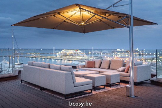 TUUCI Cantilever free pole Aluminium Umbrellas.