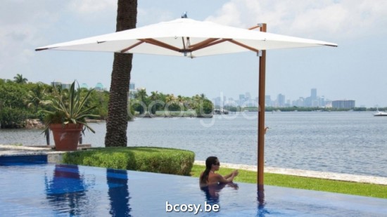 Tuuci Ocean Master Max Cantilever Square Plantation Aluma Teak 300X300.