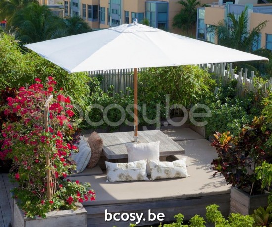 TUUCI Mittelstockschirme Sonnenschirme Sonnenschutze Teleskopschirme Holz.