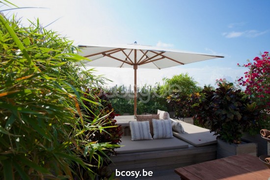 TUUCI centrale mast paal houten parasols.