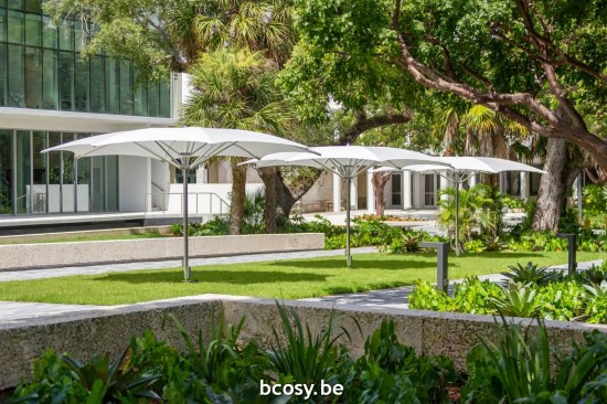 TUUCI centrale mast paal aluminium parasols.