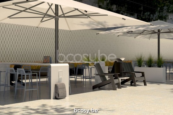 TUUCI Central centre aluminium pole Market sunshades Umbrellas.