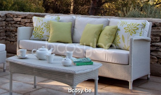 Vincent Sheppard Dovile Loungebank 3s Schnee Lloyd Loom.